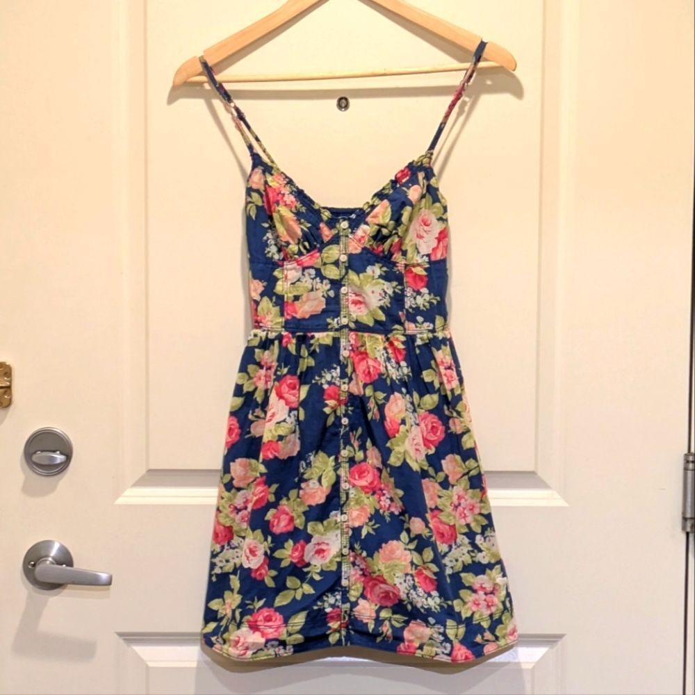 Abercrombie & Fitch Navy Floral Mini Dress
